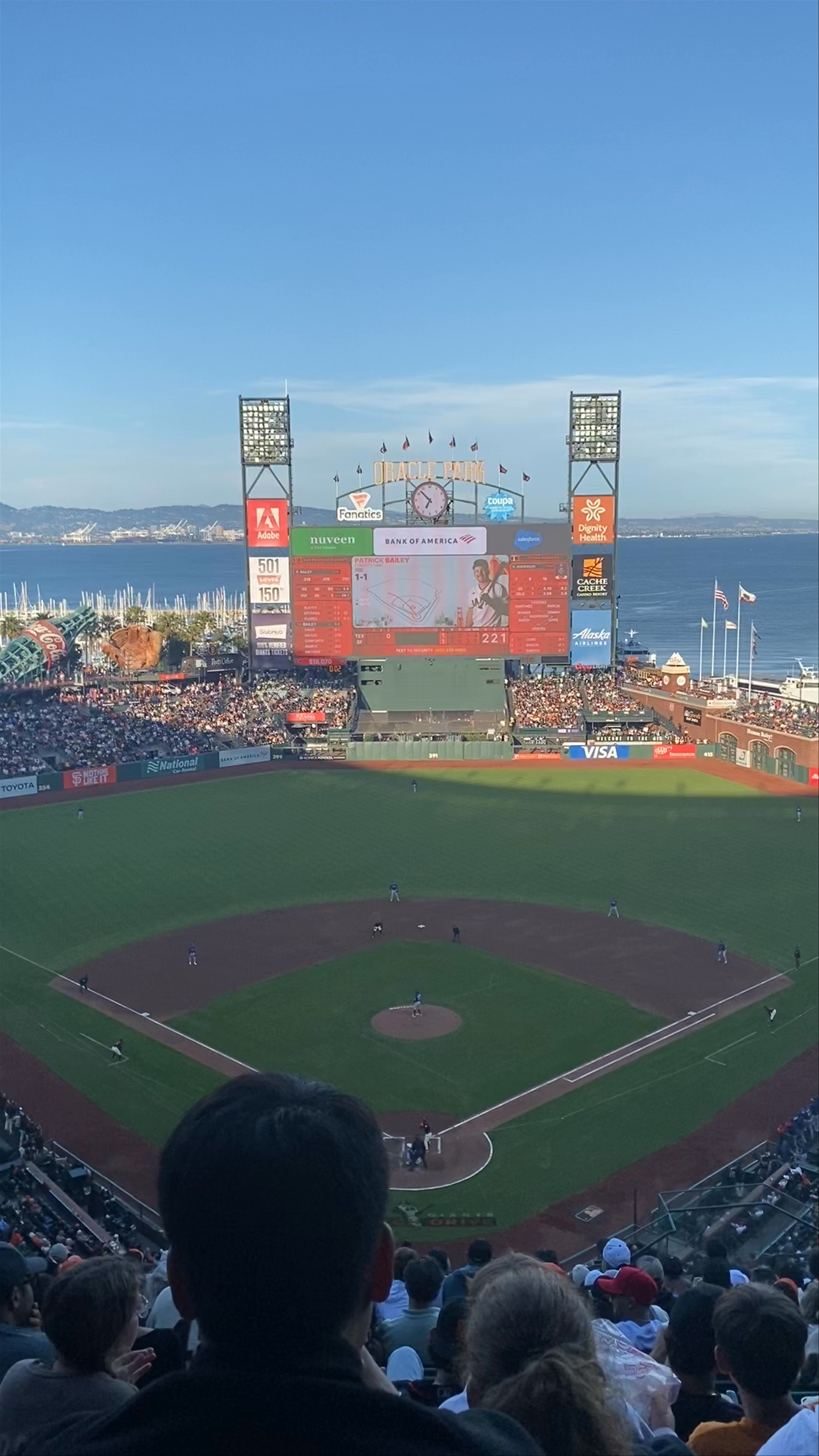 Epic Baseball Game at Oracle Park with Stunning Bay Views