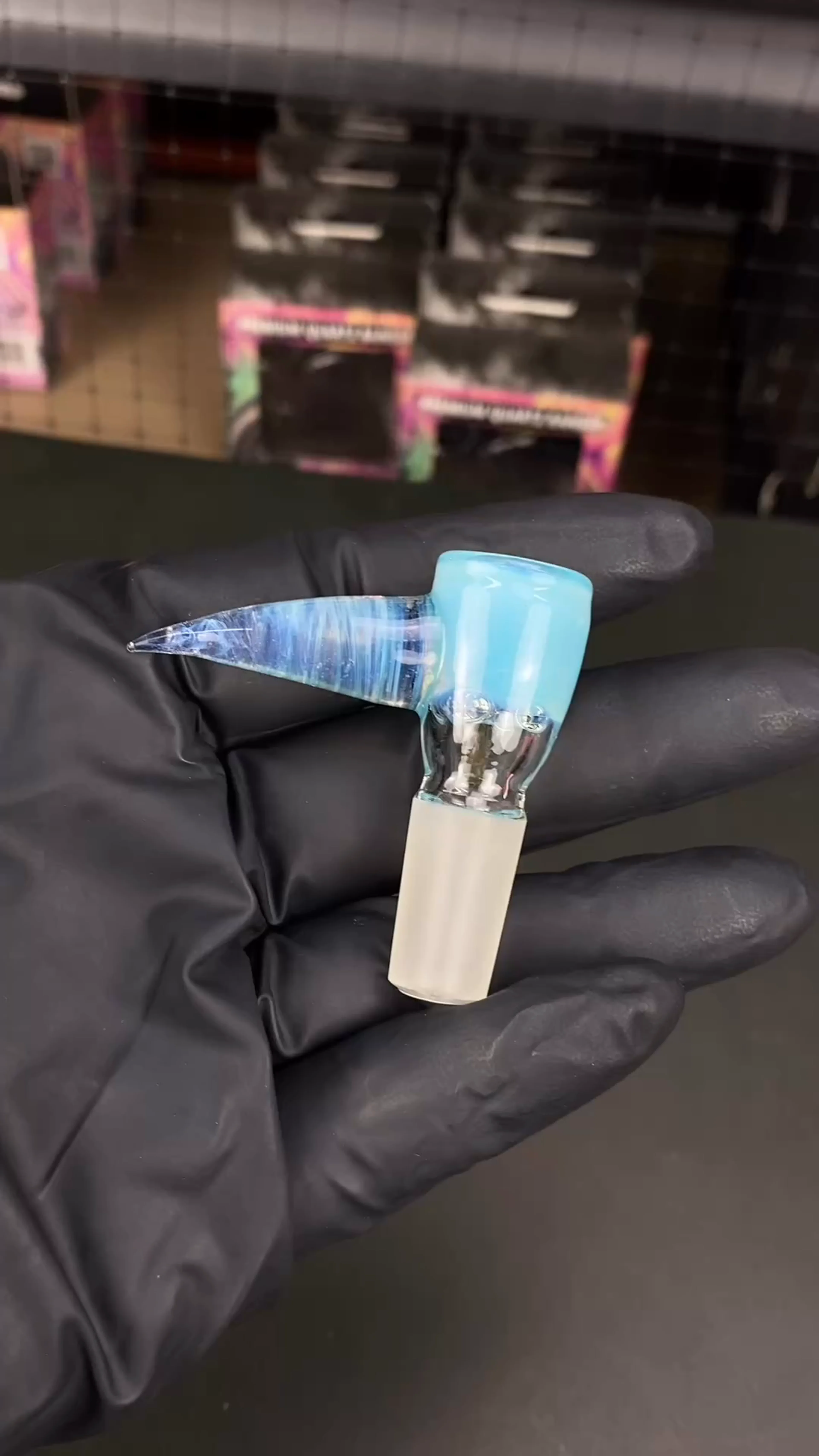 Preview pic of 14mm 4-Hole Glass Bowl Slide by Magizle
