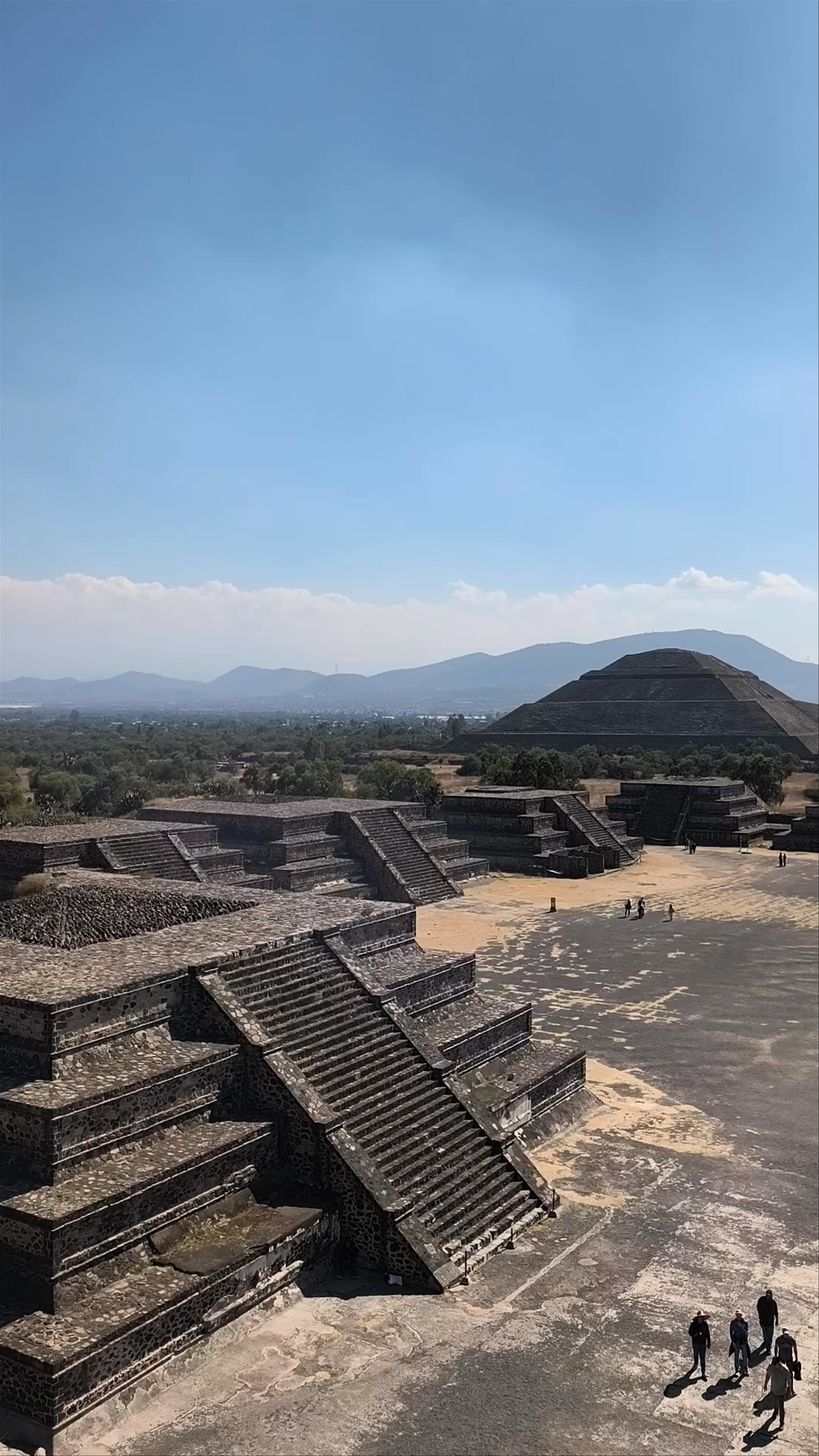 Sunlit Majesty of Teotihuacan's Pyramid of the Moon