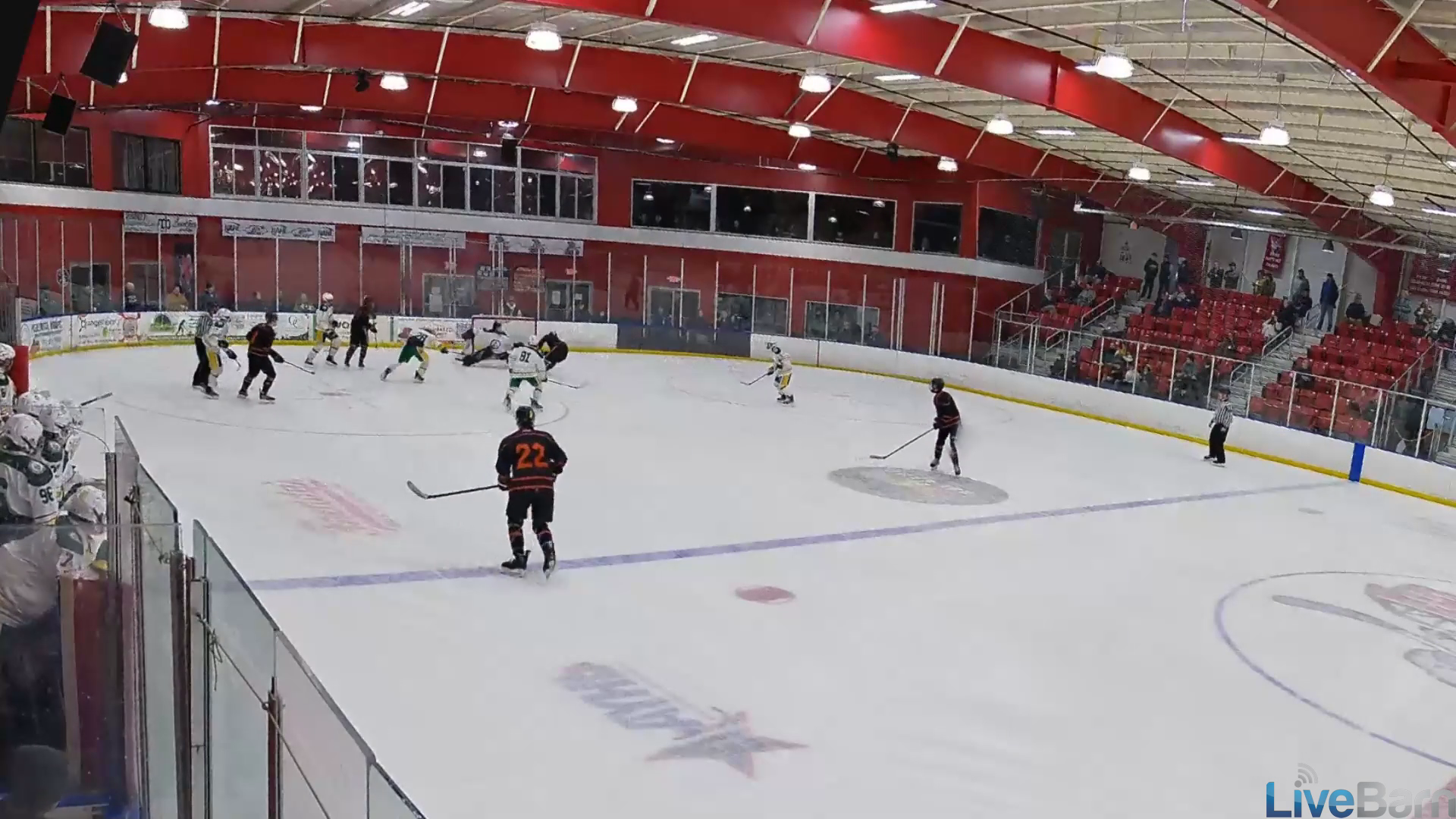 Pad save off the face off