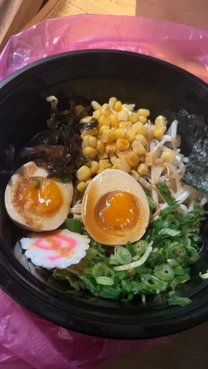 Noodlepig - Miso ramen spice level 1, added sweet corn and a whole egg! - Ramen Near Me - Grand Rapids, Michigan