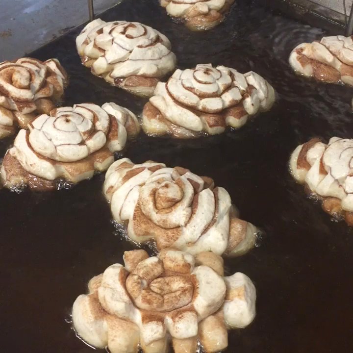 Daylight Donuts - Frying pinecones - Donuts Near Me - Johnson City, Tennessee