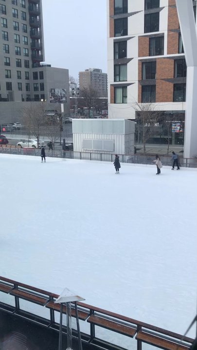 Esplanade Tranquille - Montreal's version of Rockefeller Centre - Parks Near Me