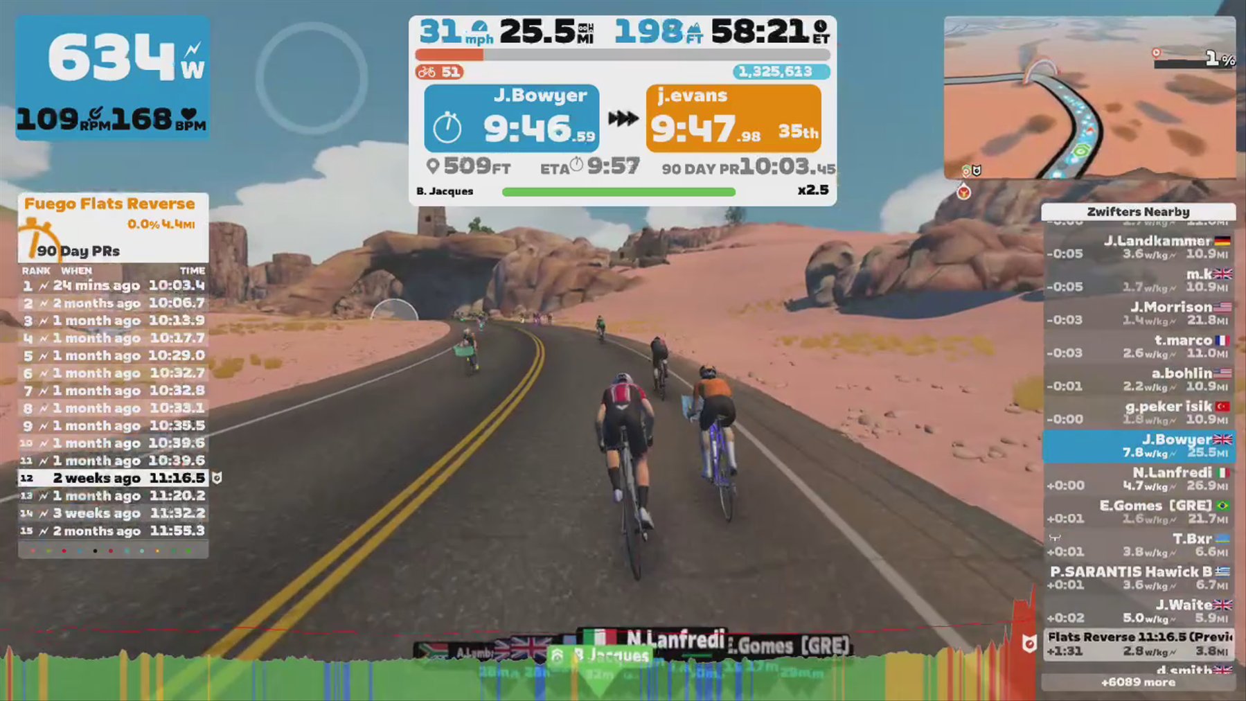 Zwift - Pacer Group Ride: Tempus Fugit in Watopia with Jacques