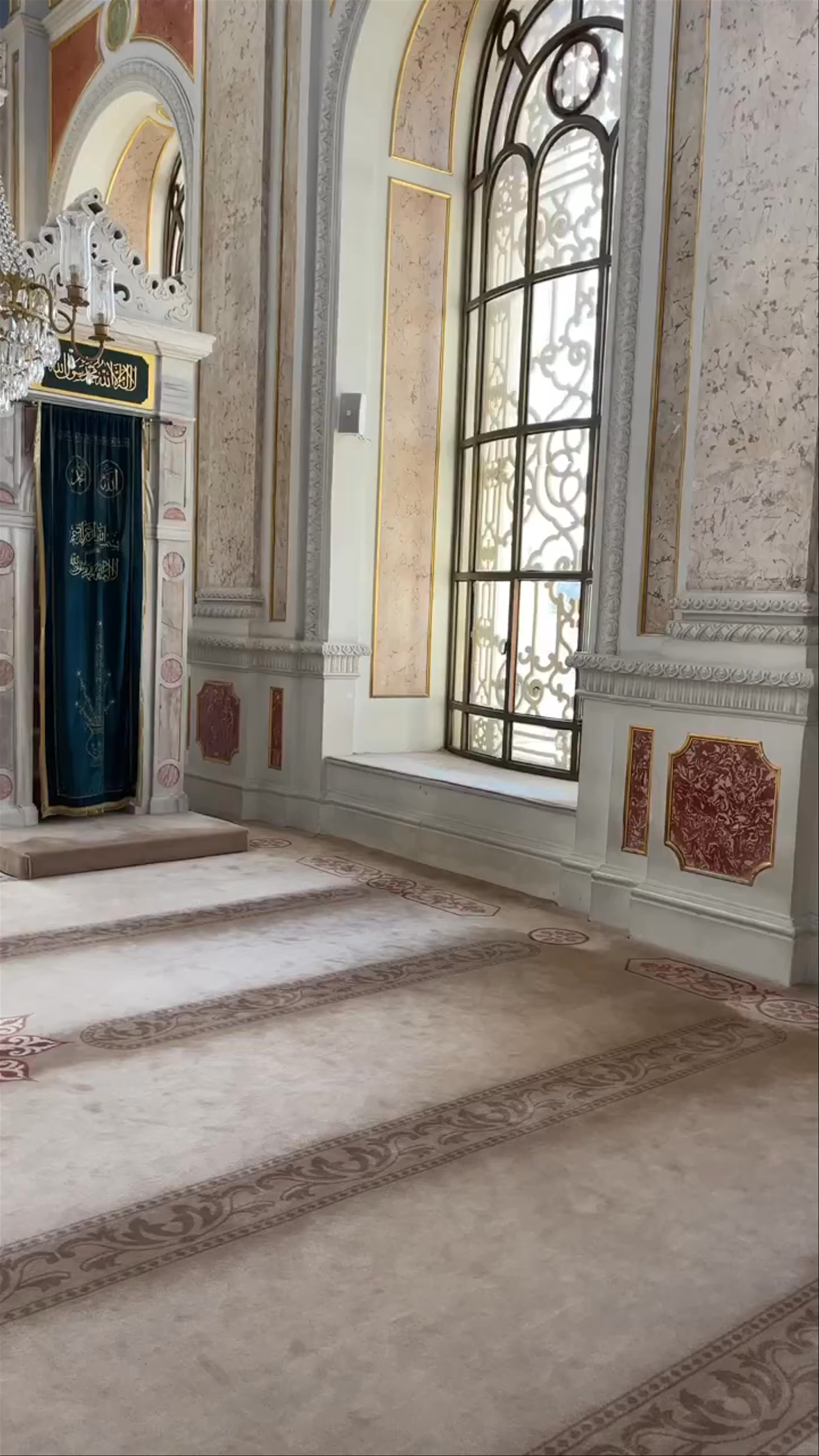 Ortaköy Mosque Interior: Majestic Ottoman Architecture in Istanbul