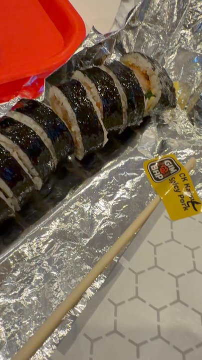 GimMeBap - A few different gimbap, tteokbokki, green bean fries, and fish cake. Korean corndog not pictured. - Korean Near Me - Mason, Ohio