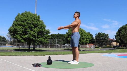 Quick Primal + Kettlebell Workout | Swing, Squat, Row, Crawl