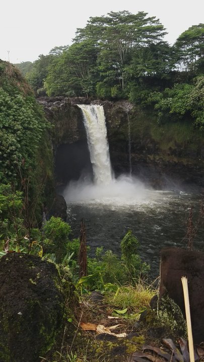 Rainbow Falls - Heavy rains in the falls - Botanical Gardens Near Me