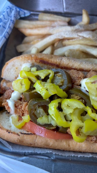 Lemon J Pepper - Chicken tender sandwich  extra peppers and no onion - Chicken Wings Near Me - Jacksonville, Florida