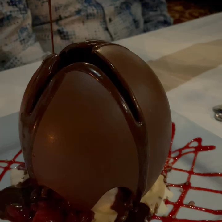 Liam's Steakhouse - Chocolate Bomb dessert!!! - Wine Bars Near Me - Brownsville, Texas