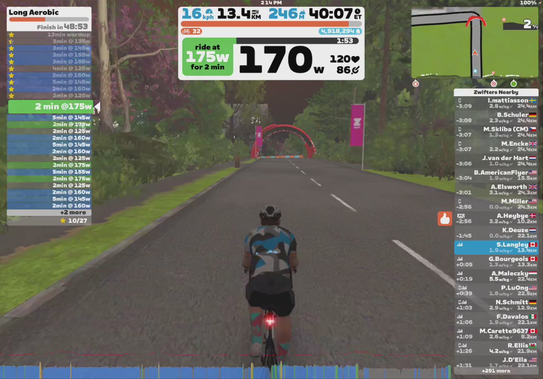 Zwift - Long Aerobic in Yorkshire