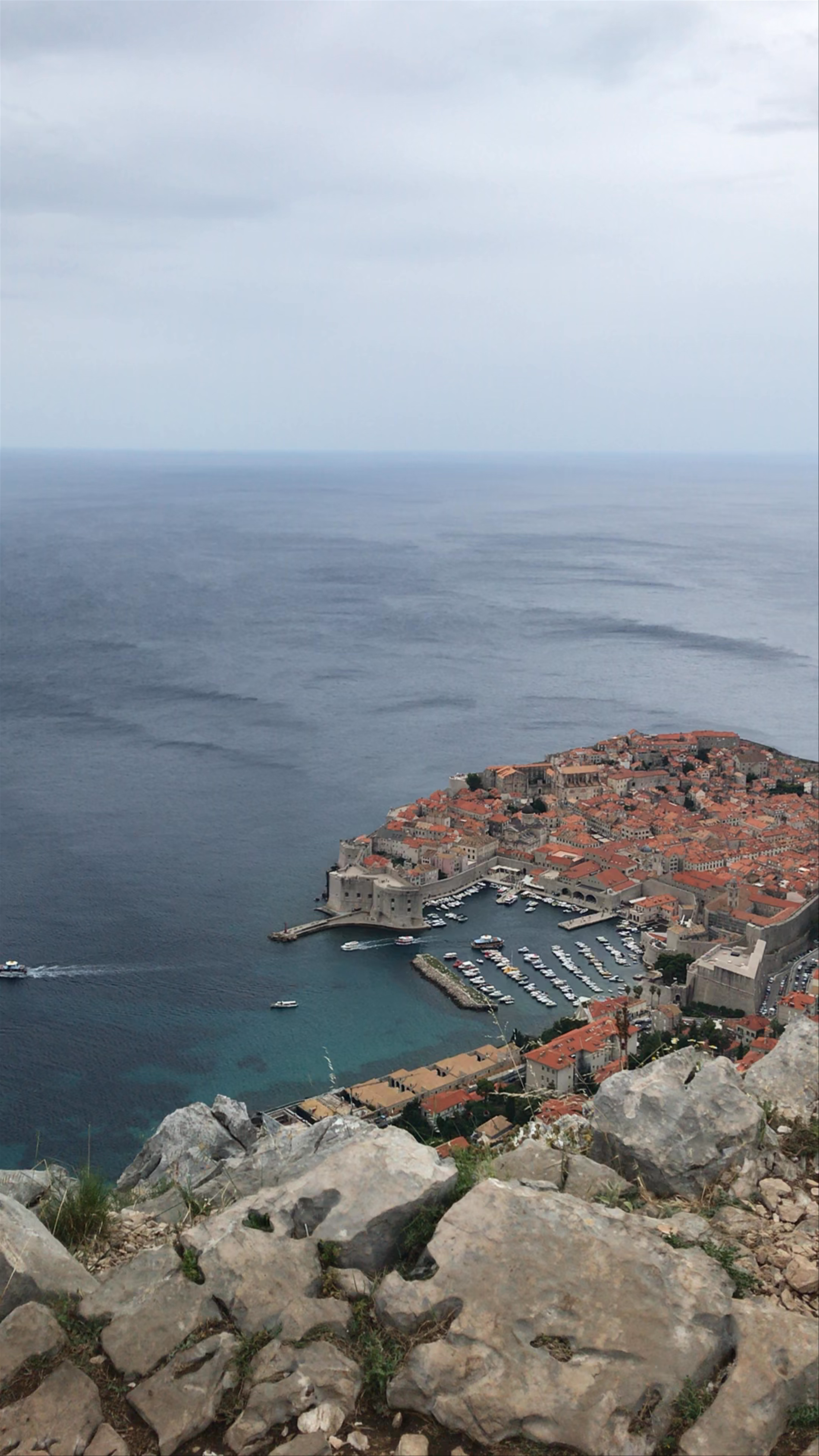 Panoramic Hiking Views of Dubrovnik's Old Town