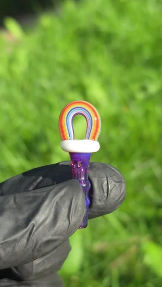 Preview pic of Rj Glass XL Cloud Rainbow Joystick