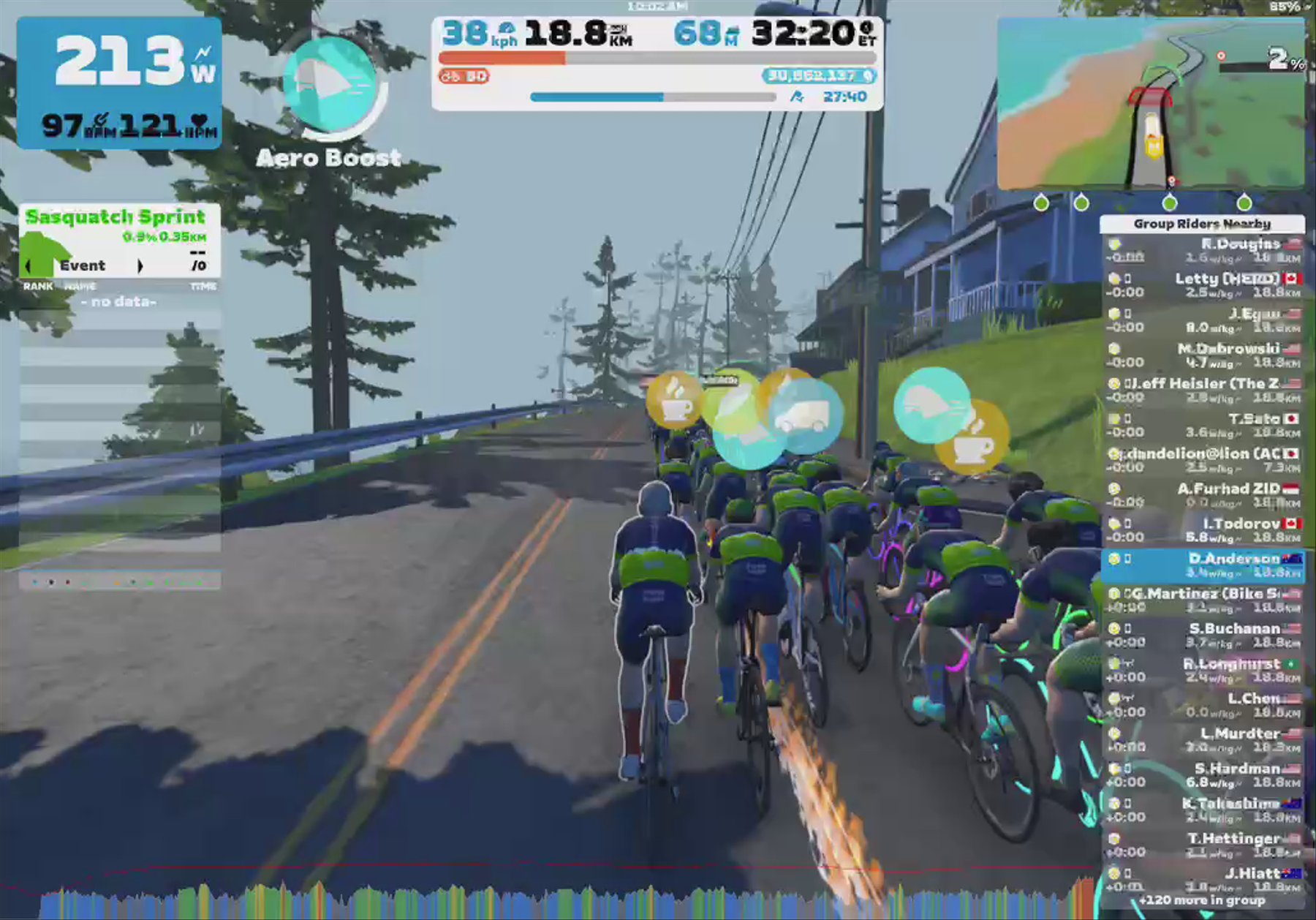 Zwift - Group Ride: The HERD Kick It UP! (D) on The Big Ring in Watopia