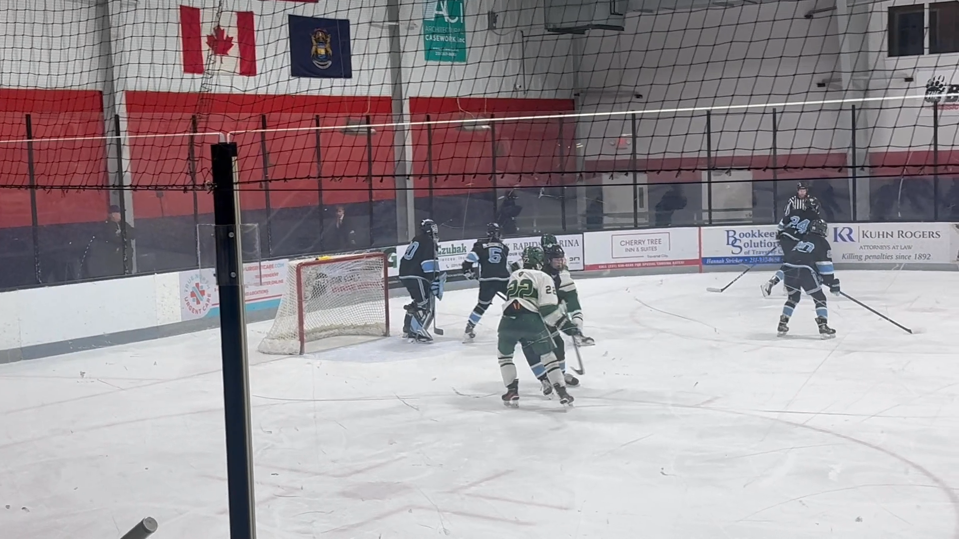 Landon Kanaar's Incredible Glove Save in Traffic | Mona Shores Highlights