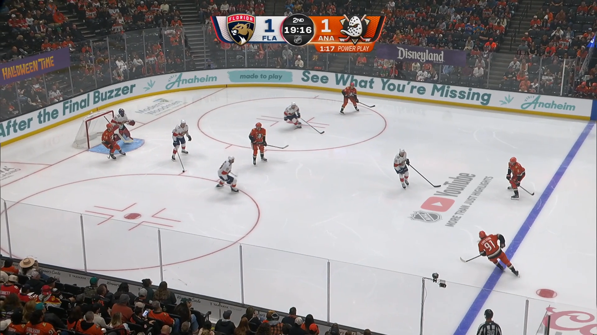 Granlund's OT Power-Play Goal Extends Ducks' Home-Opener Streak · Oct. 4, 2026