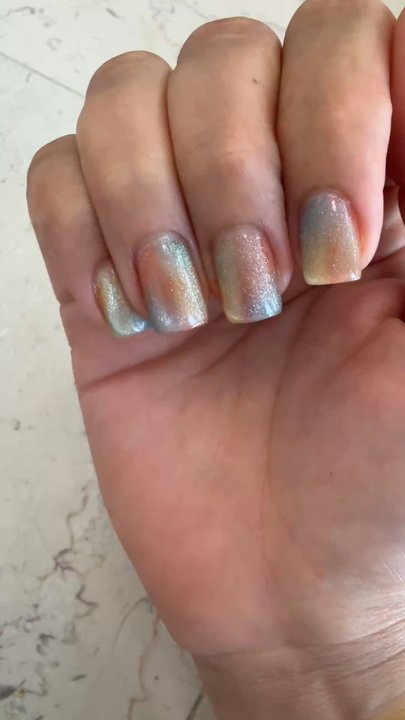TV Nail - Tried a cat eye rainbow - Nail Salons Near Me - San Antonio, Texas
