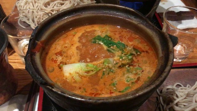 Boiling vegetable soup