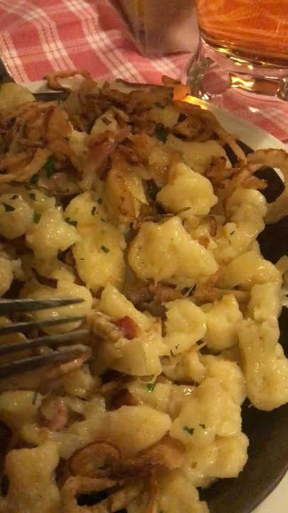 Pürstner - Spätzle  - fried onion, bacon - Austrian Near Me - Vienna, 9