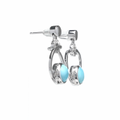 Sapphire Larimar Earrings
