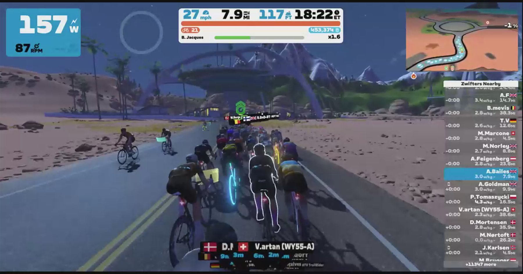 Zwift - Pacer Group Ride: Tick Tock in Watopia with Jacques