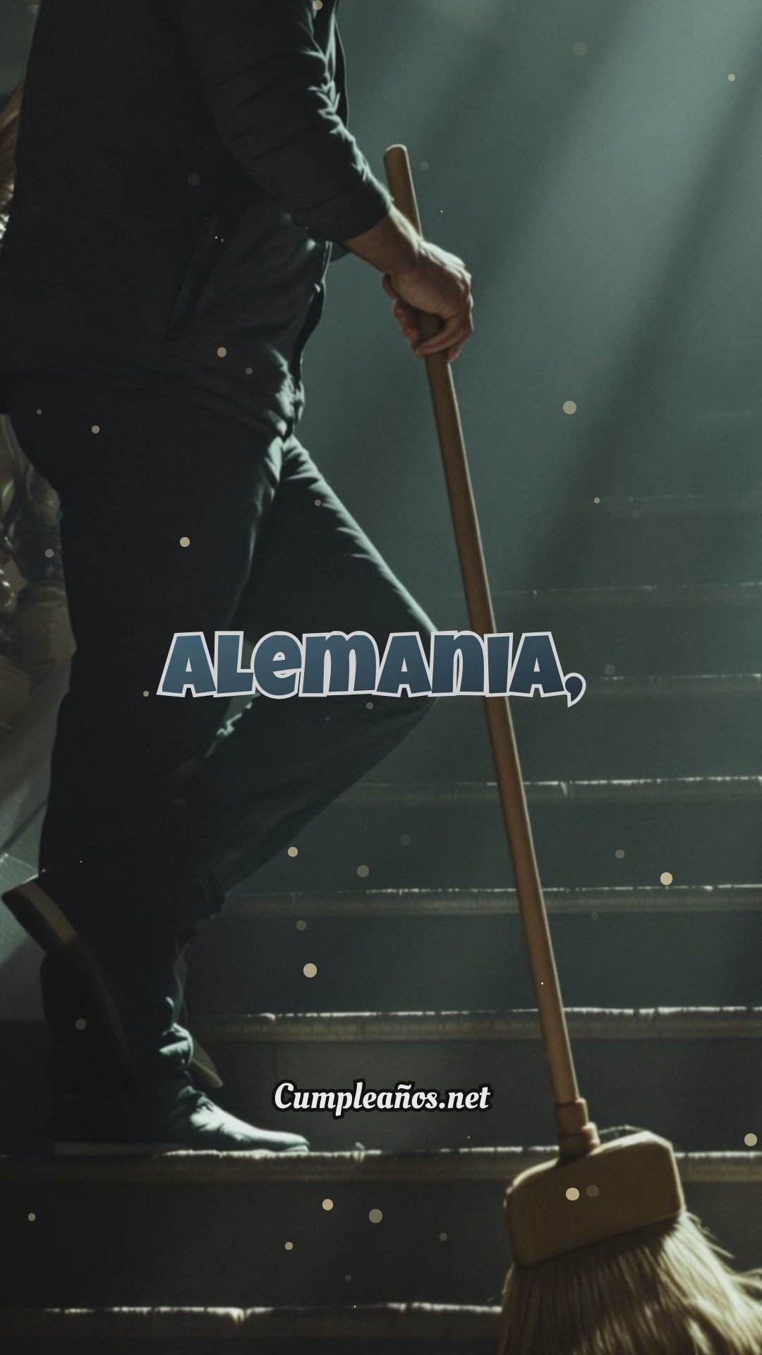 Tradición Alemana: Barrer las Escaleras del Ayuntamiento