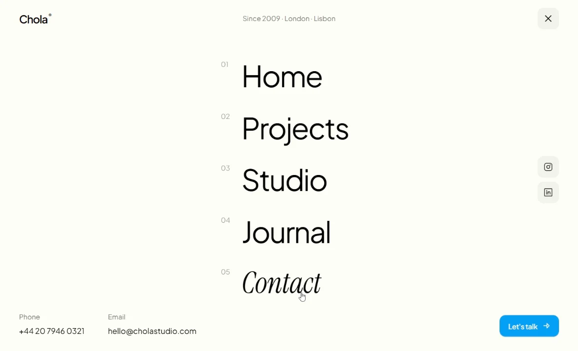 Working on Chola, a new Framer template for architecture studios. Here’s a first look at the homepage Still playing with the hero section. Got a favorite direction? Tell me what you think!