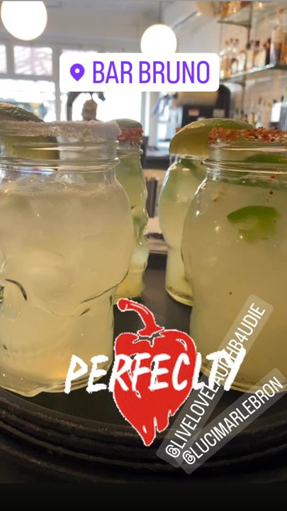 Bar Bruno - Spicy margarita $15 - 2oz of  tequila! Most places give you 1oz! - New American Near Me - Brooklyn, New York