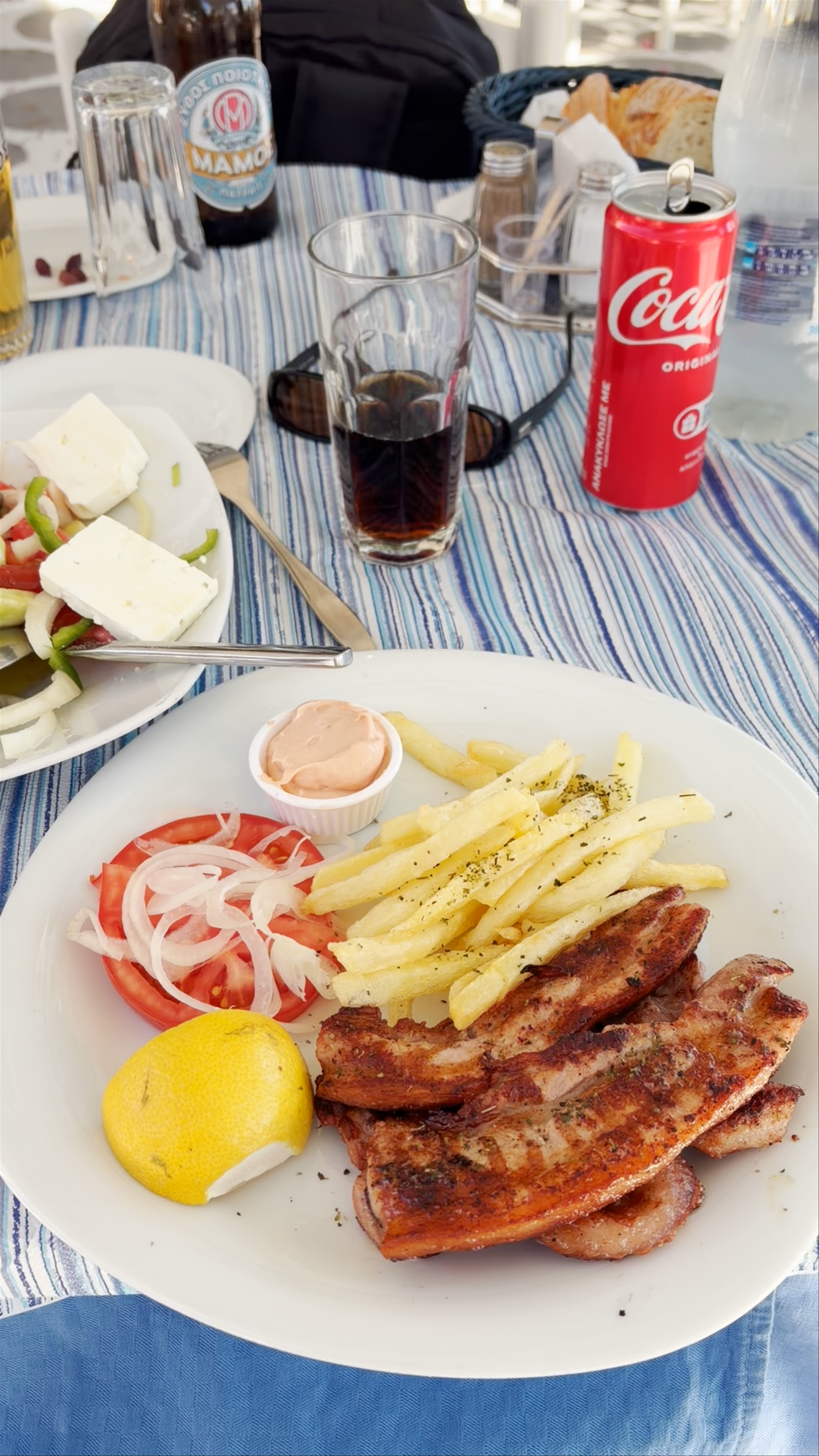 Al Fresco Dining at Methismeni Politia in Trypiti, Milos Greece