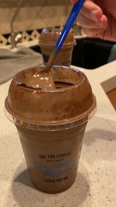 Culver's - Ordered a concrete mixer. This is what was received!  If I wanted a milkshake, I would have ordered one! NOT HAPPY! - Fast Food Near Me - Mesa, Arizona