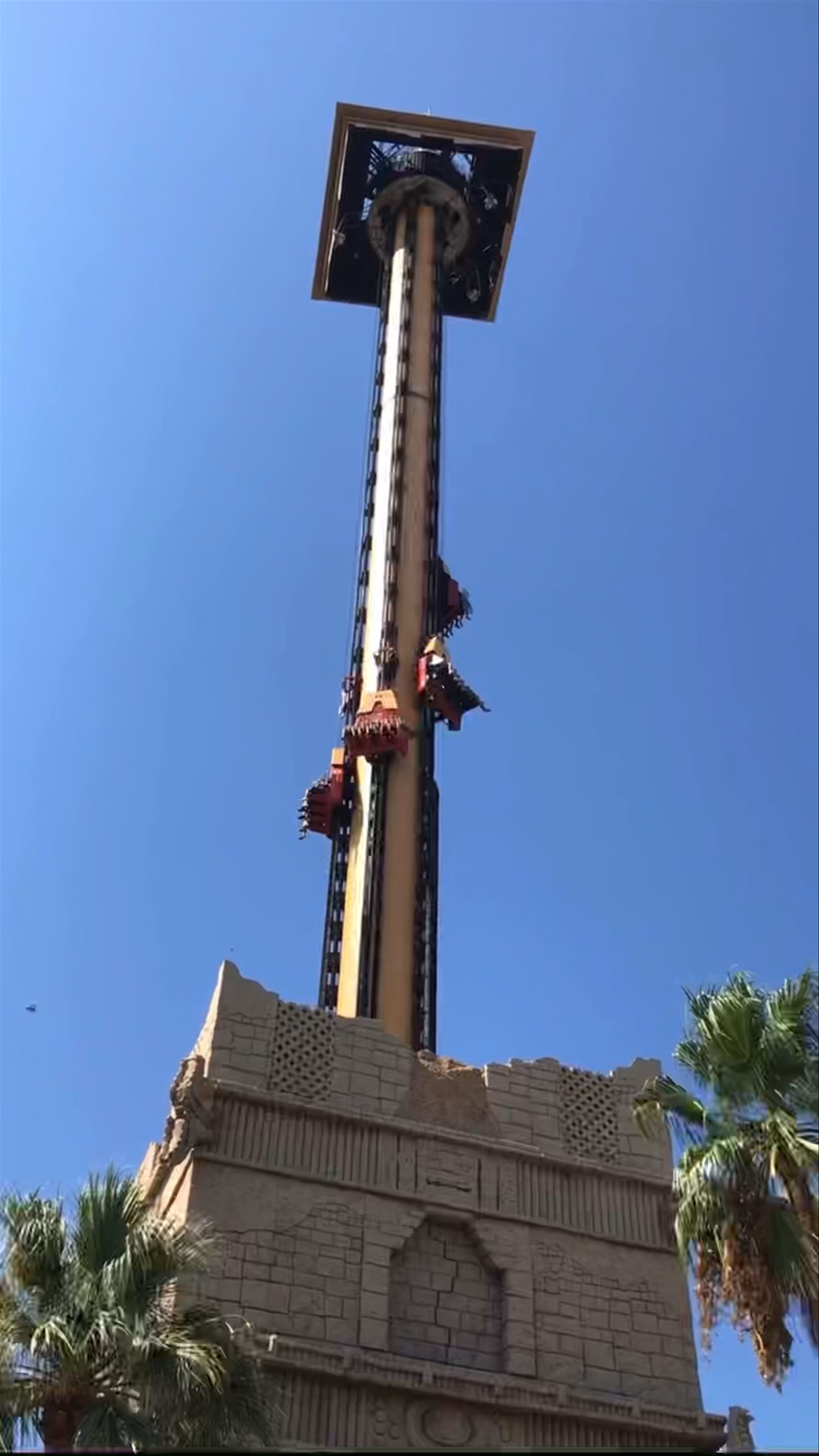Thrilling Drop Tower Ride at PortAventura World, Tarragona