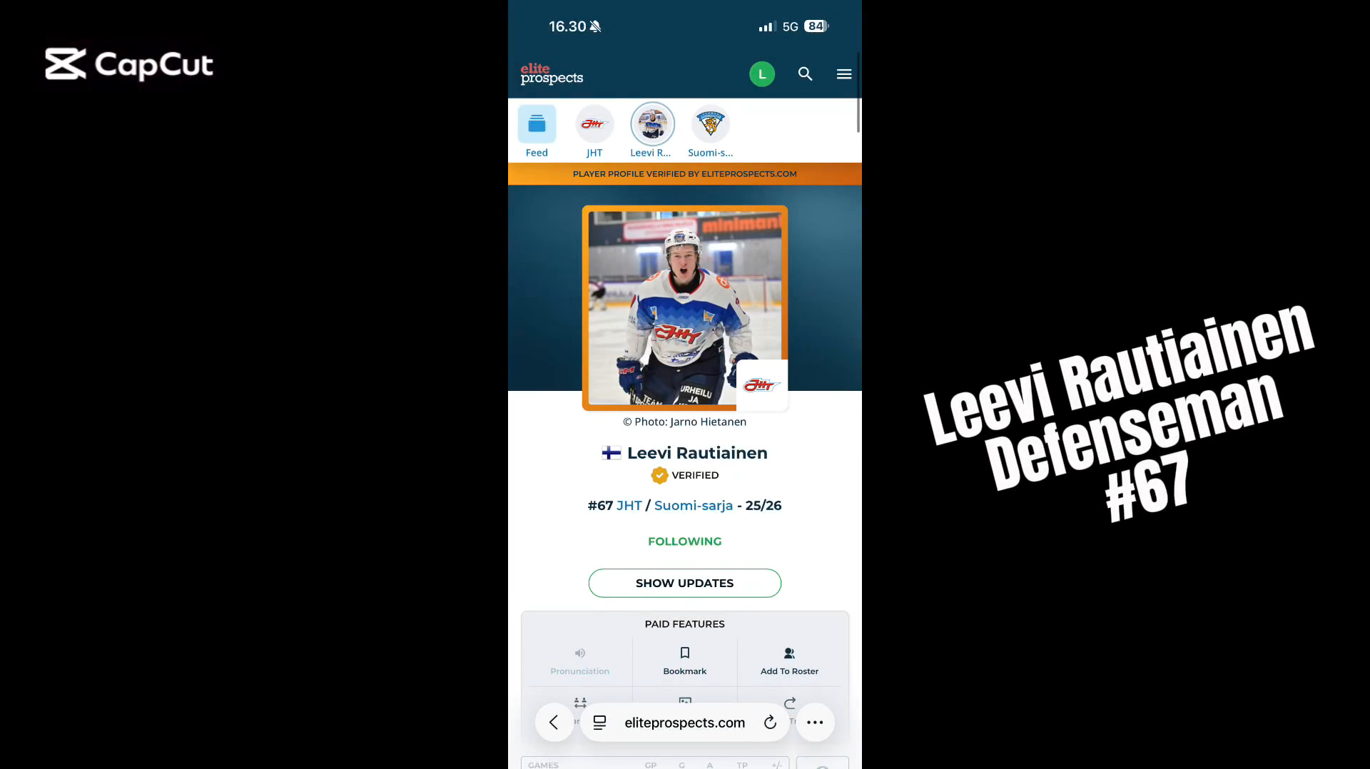Leevi Rautiainen's Spectacular Highlights with JHT