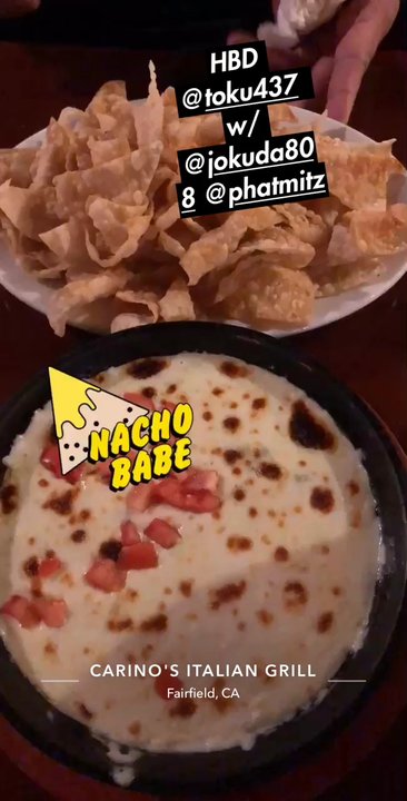 Johnny Carino's - Queso  Pasta Chips - Italian Near Me - Fairfield, California
