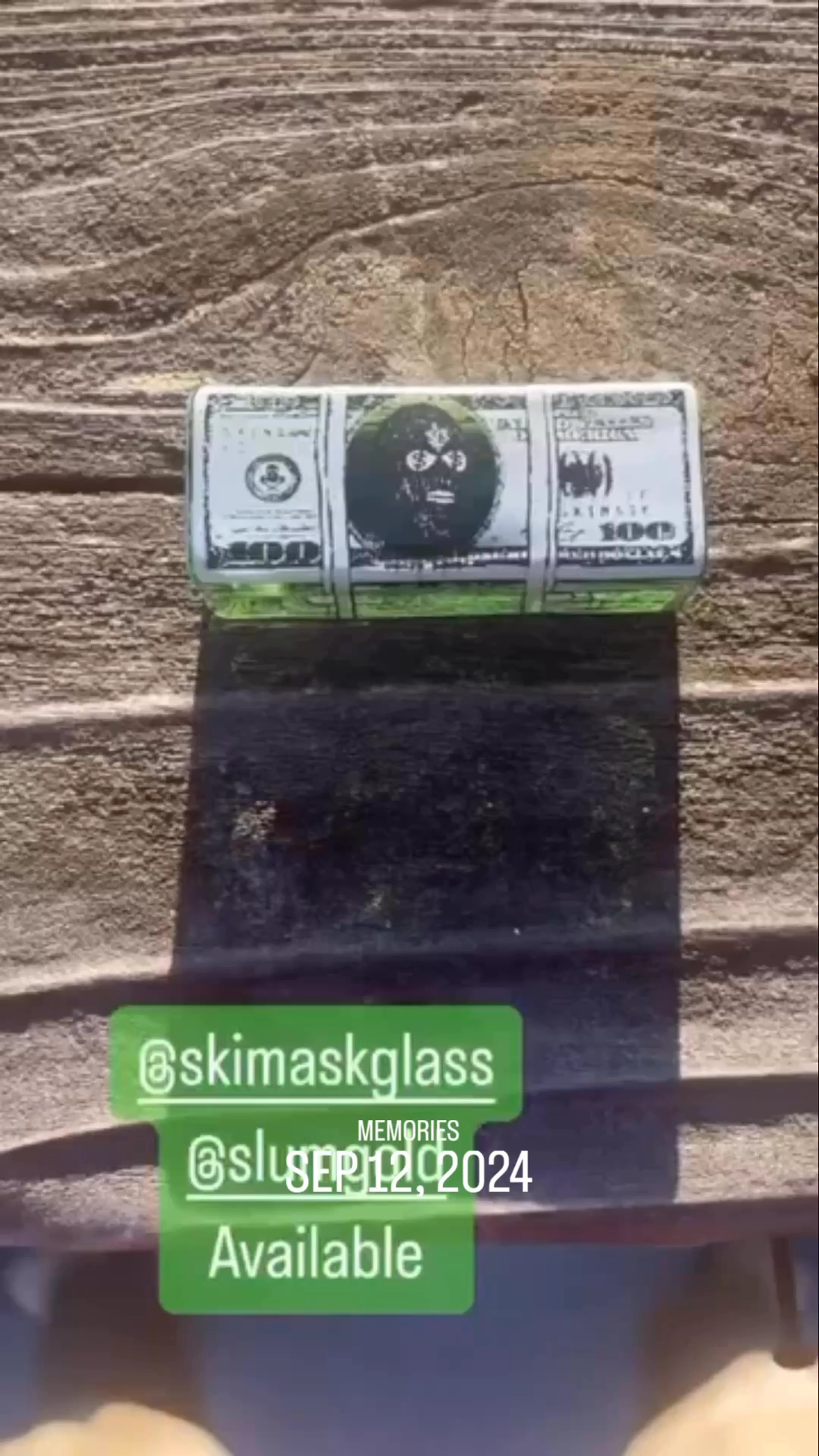 Preview pic of Money Stack Ski Mask x Slum Gold pendant