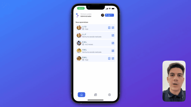 Visualizando programas e sessões