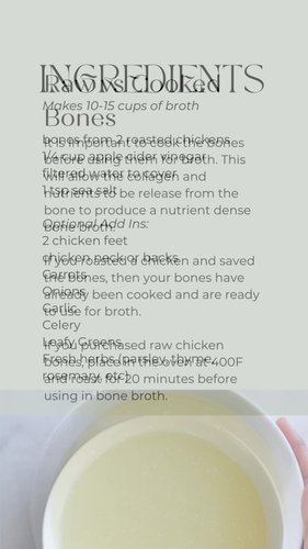 Staple Recipe | Gut Healing Chicken Bone Broth
