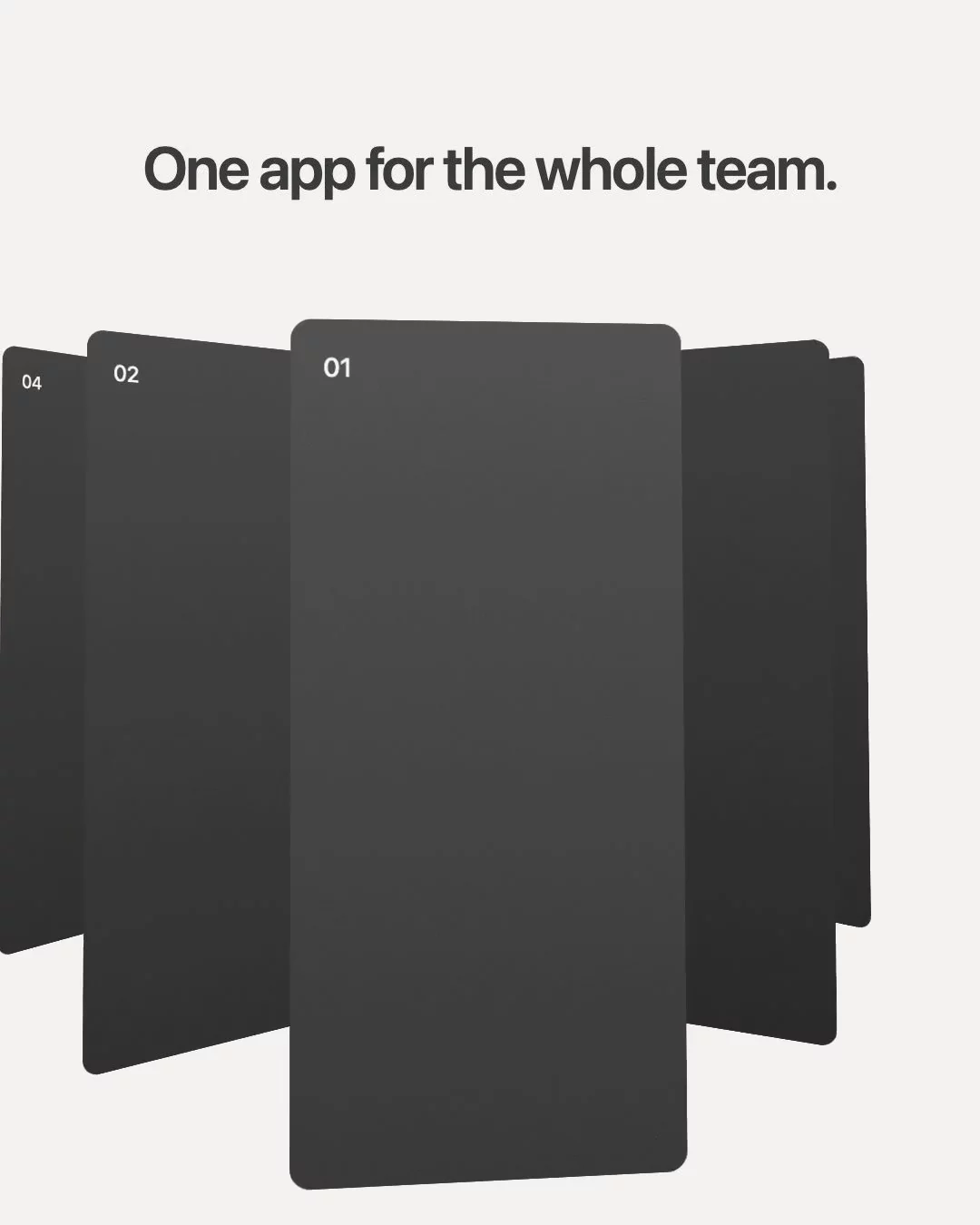 Day 6: App 05, FanFive app screens fanned out in deep perspective like a hand of cards. The front one pushes up to reveal the next while the camera orbits and dollies in. Drop in your screenshots and headline in Remotion Studio.https://lexingtonthemes.com/remotion