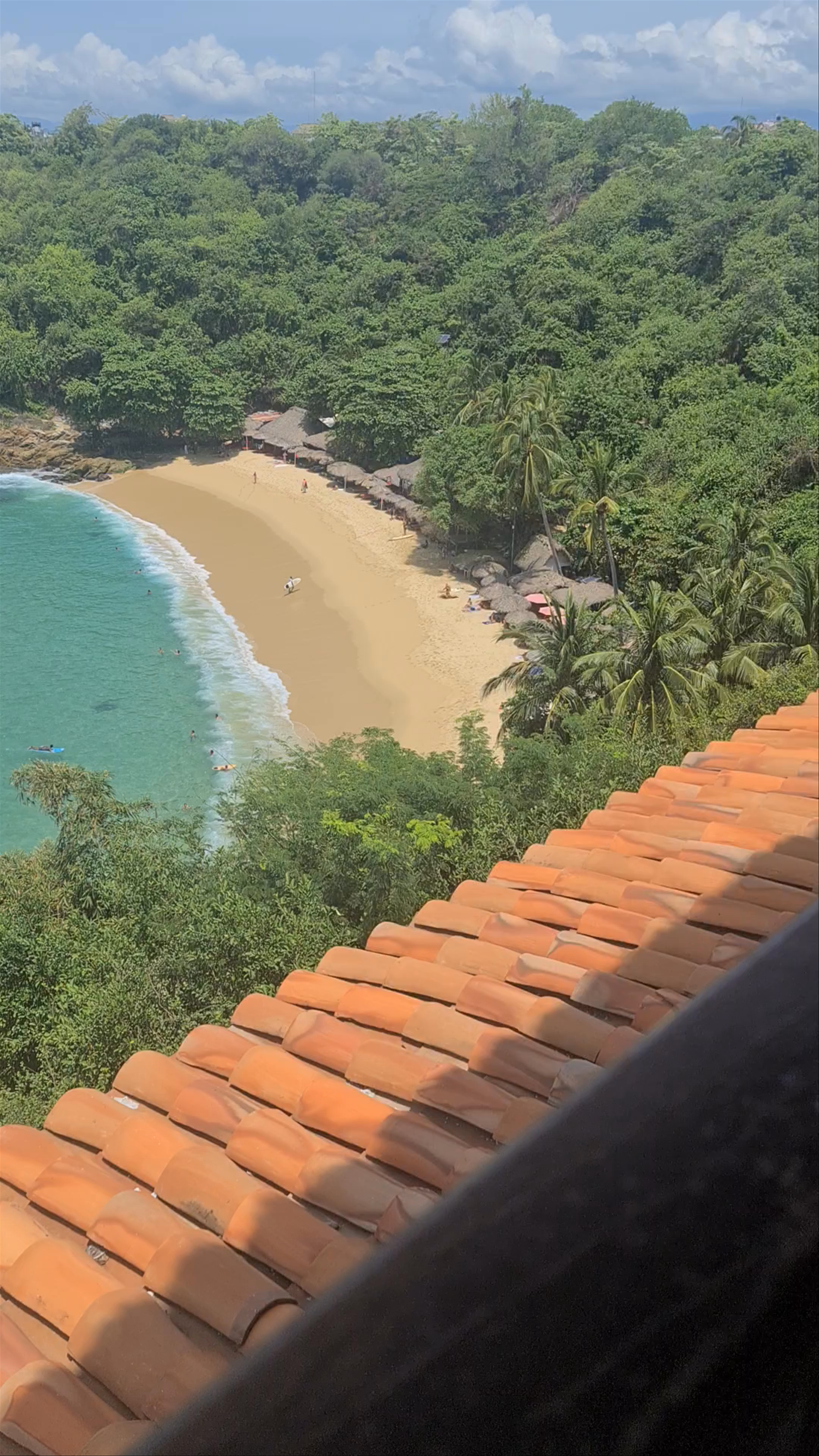 Hidden Tropical Paradise: Secluded Beach in Puerto Escondido, Oaxaca