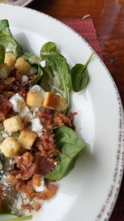 Gabriel Archer Tavern - Wessex Hundred Spinach Salad - New American Near Me - Williamsburg, Virginia