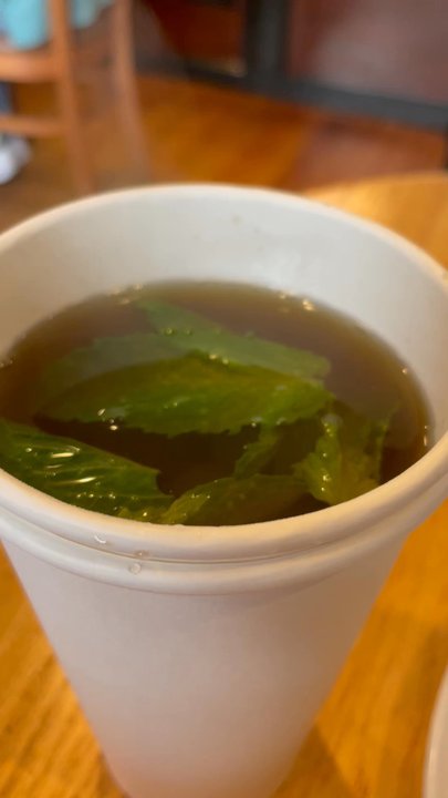 Café 26 - Hot Moroccan Tea (Mint) - Coffee & Tea Near Me - Boston, Massachusetts