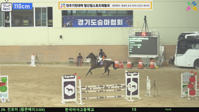 진유미 (팝콘에이스 (팝콘에이스GK)) — 제6회 전북특별자치도지사배 전국승마대회(장애물) · 장애물 110cm
