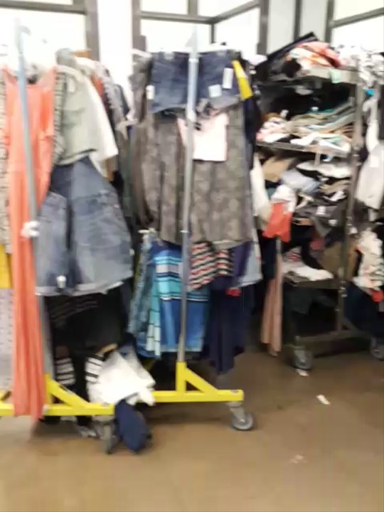 Old Navy - Dressing room cluttered with clothes. - Men's Clothing Near Me - Flushing, New York