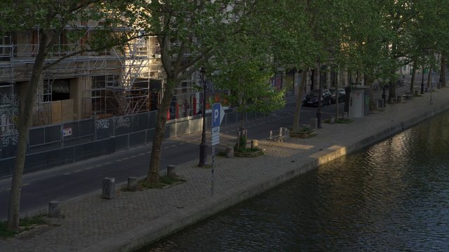 Saint Martin canal in Paris 