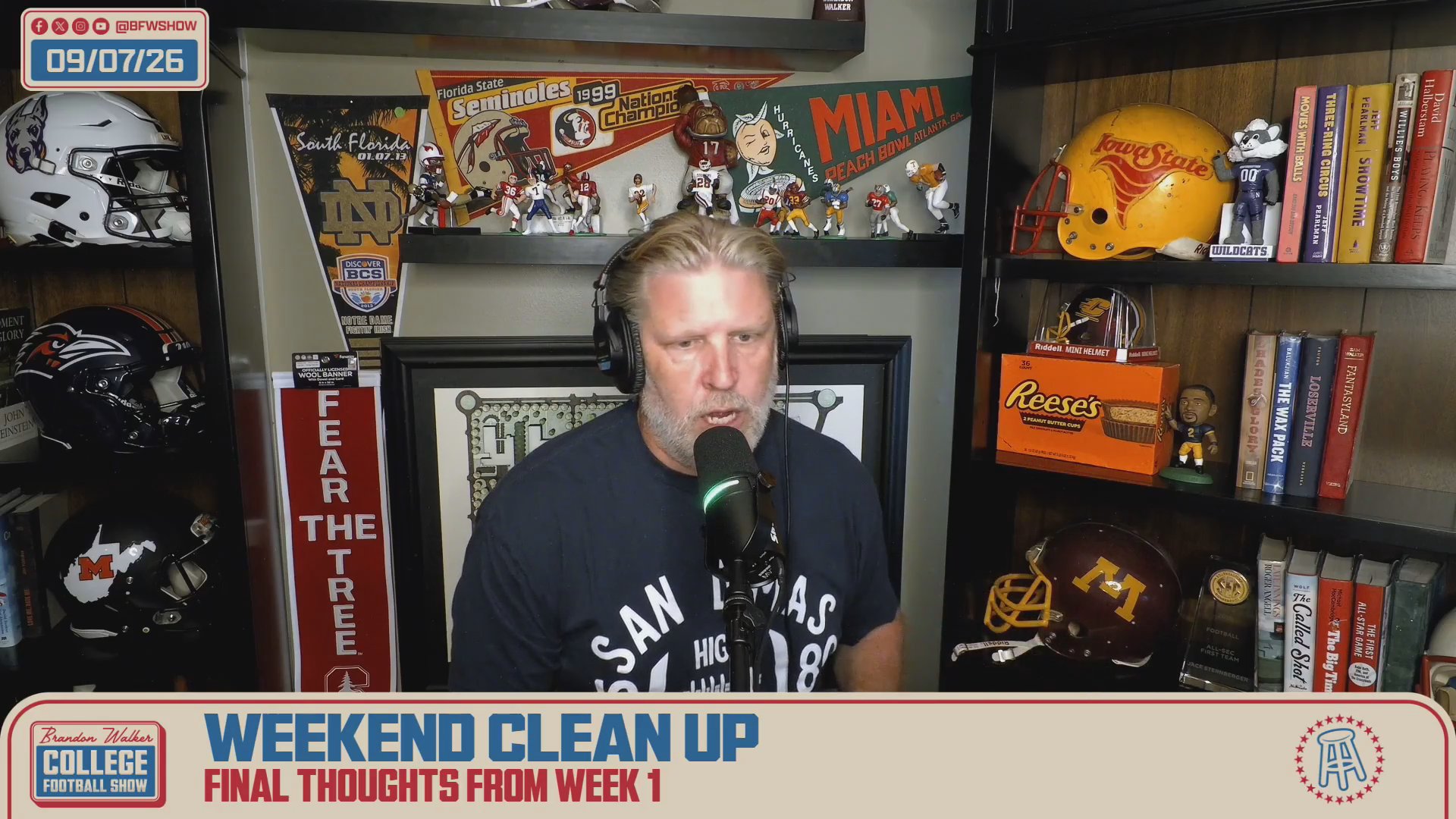 Week 1 Clean Up + Brandon"s Updated Top 25 | The BFW Show 9.7.26