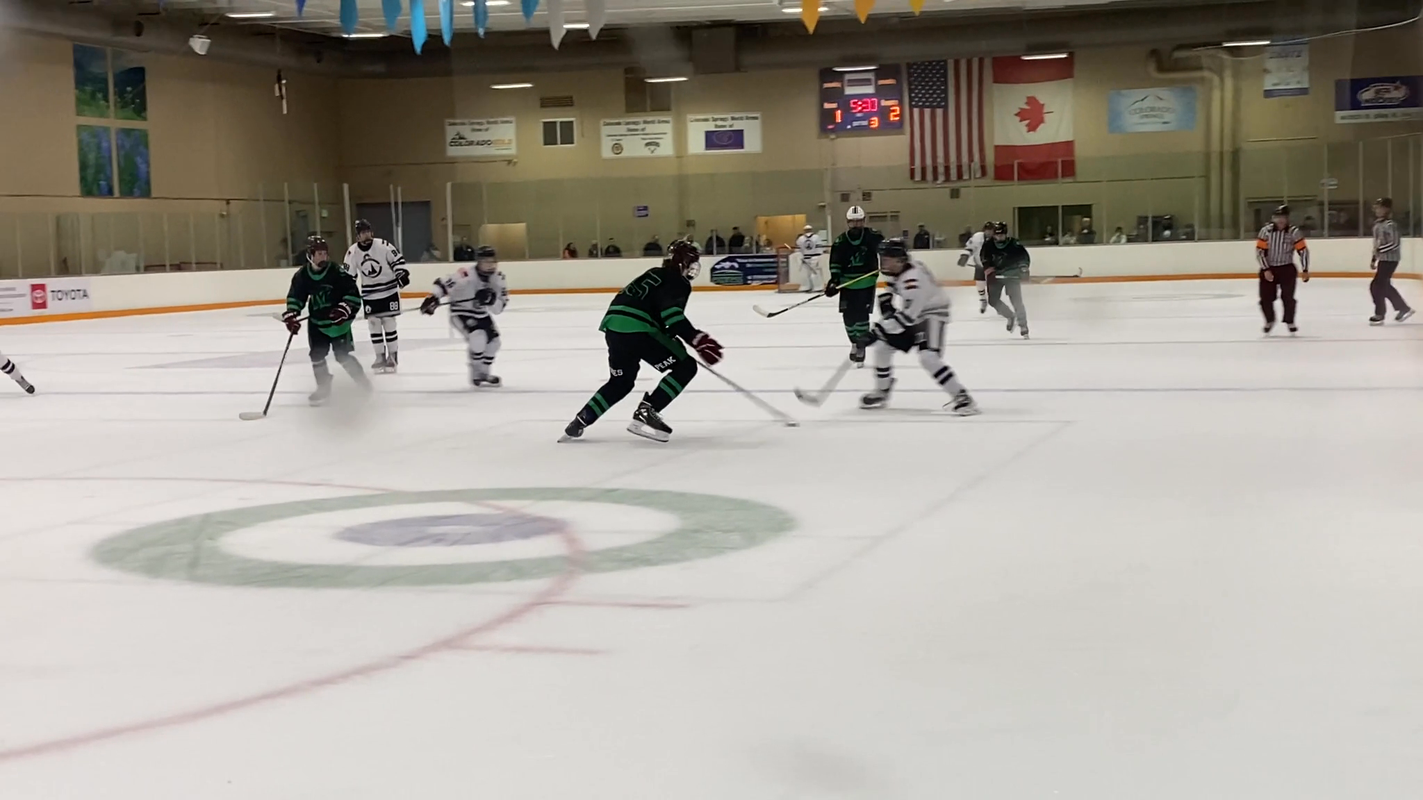 Trenton Clark's Game-Tying Goal: Full Ice Rush vs Miners 16UAA