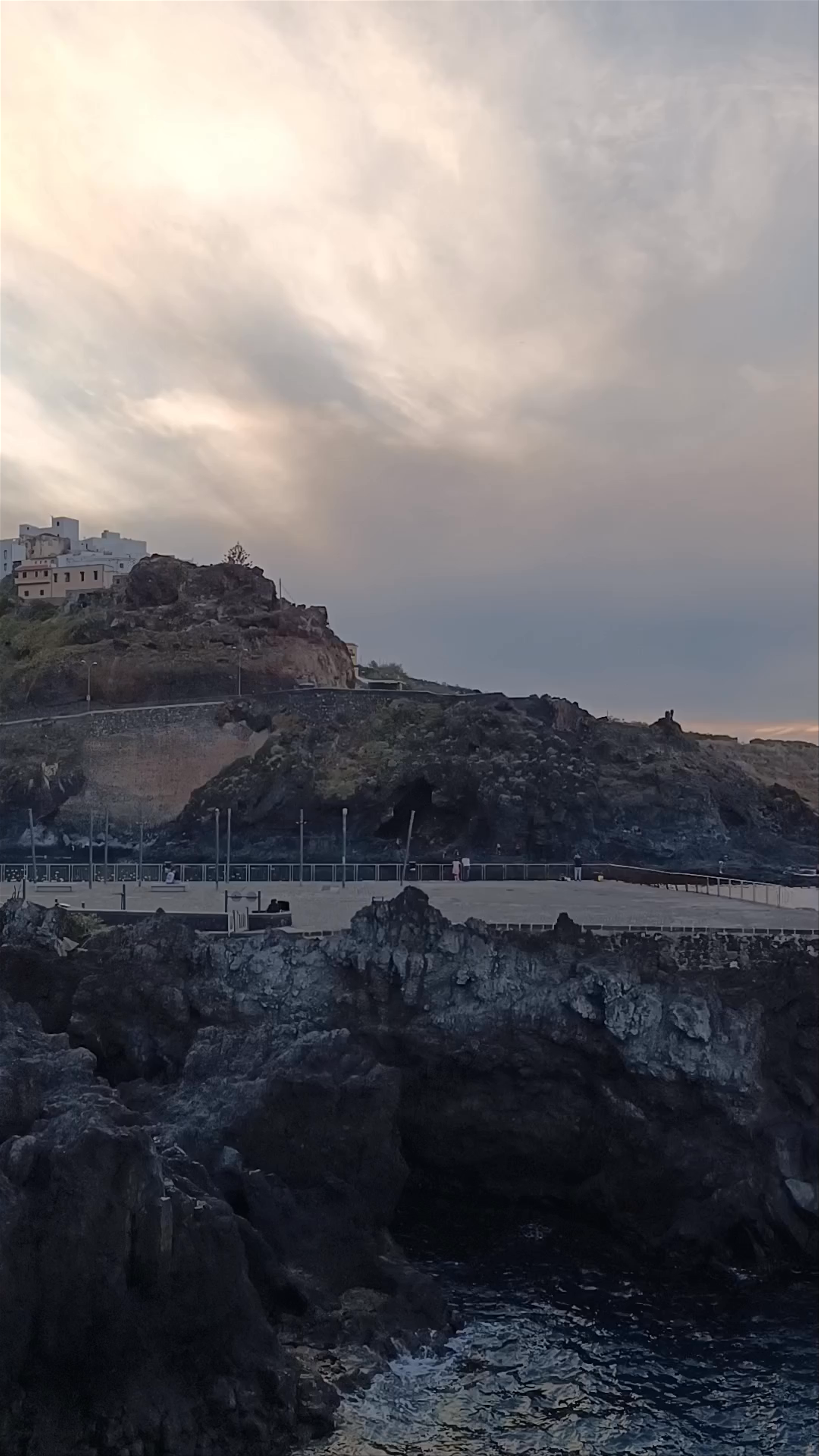 Muelle Viejo de Garachico: Black Sand Beach and Dramatic Cliffs at Sunset