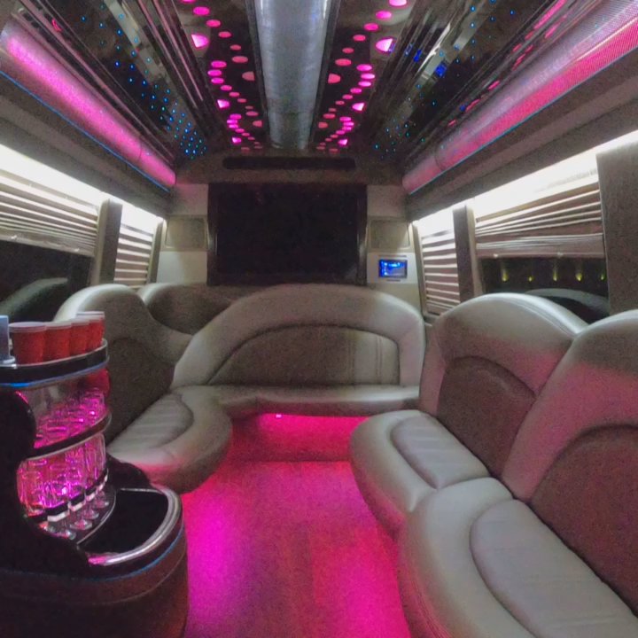 Howard Luxury Experience - Detailed video of the inside limo style wrap seating. - Party Bus Rentals Near Me