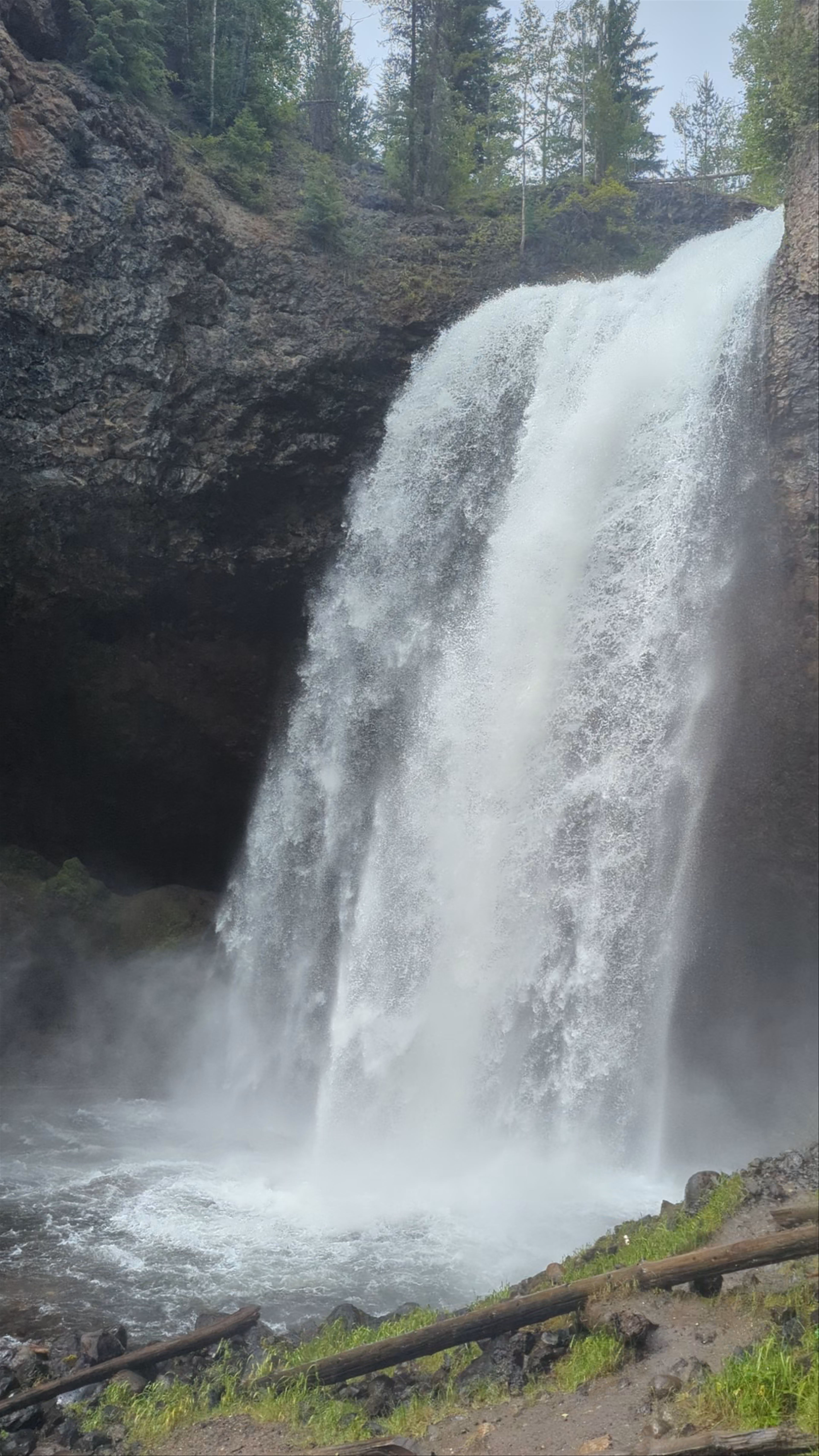 Mahood Falls: The Majestic Cascade on Canim Falls Trail, British Columbia