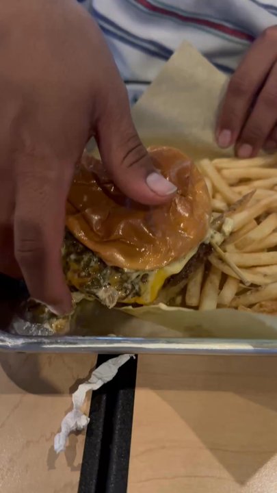 Buffalo Wild Wings - The waiter brought this greasy ass burger and said nothing was wrong with it - Chicken Wings Near Me - Orland Park, Illinois