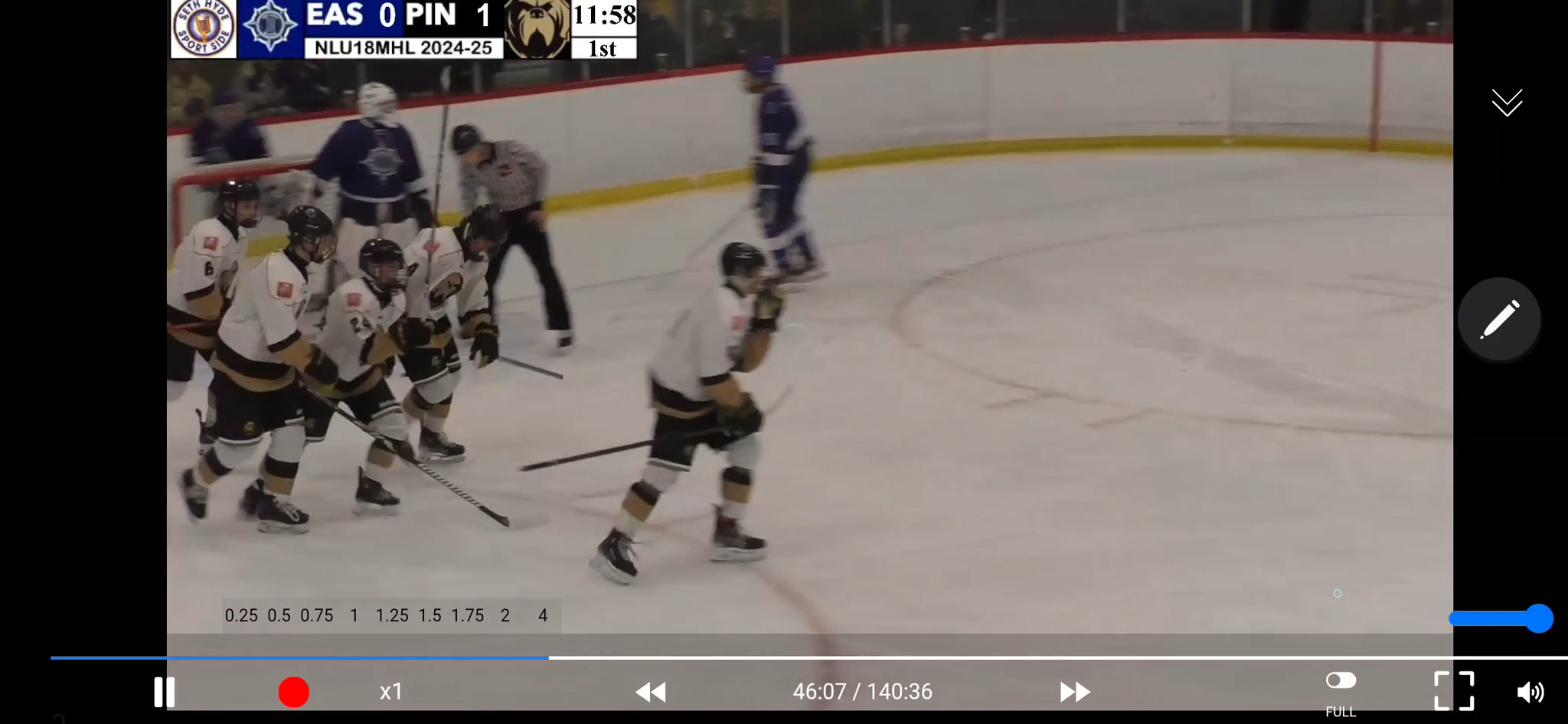 Nice goal* AOLive video with Seth Hyde commentary. U18 Growlers Vs. Blizzard